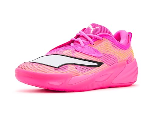 PUMA Mens All-Pro Nitro 2 Showtime Basketball Shoes Poison Pink/Bright Aqua/Lime Squeeze 14 Medium - image 1