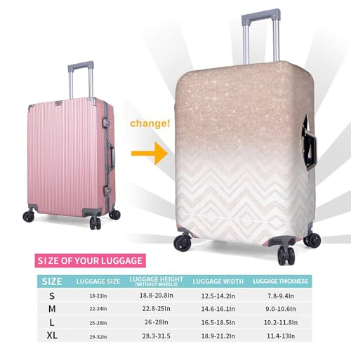 Housse de valise M blanche lavable en polyester résistant pour voyage - 5
