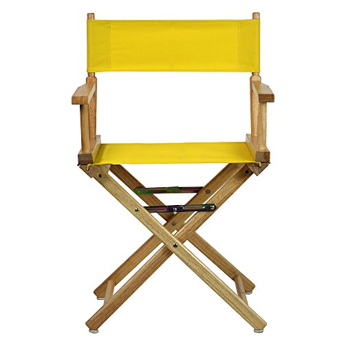 Casual Home Director's Chair, Beech, Gold, 18"-Classic Height