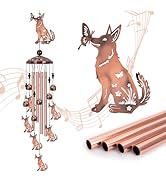 Marwey German Shepherd Wind Chimes, Dog Wind Chimes for Outside, Dog Decor for Women, Men, German...