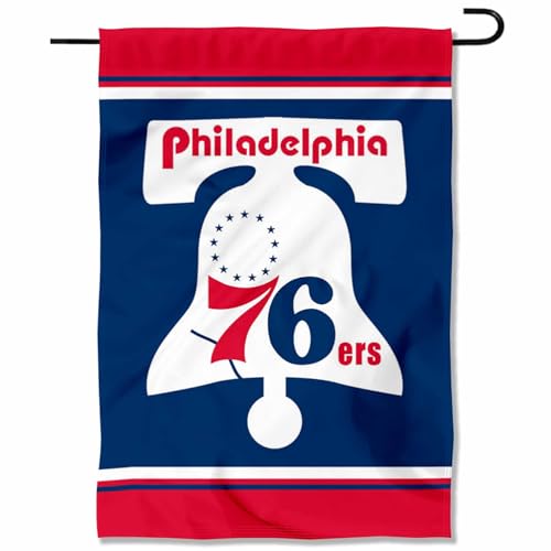 Philadelphia 76ers Vintage Throwback Retro Classics Double Sided Garden Flag