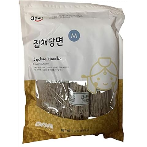 Assi, Sweet Potato Noodles 1.5 Pound, Jabchae, 24 Ounce, 1.5 pound (pack of 1) Cover