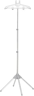 Oniissy Steamer Stand - Folding Telescopic 63" Clothes Airer Steamer Holder, Hanger for Steaming Clothes With Ironing Gloves,Steam Rack for Clothes,Handheld Garment Steamer Rack B