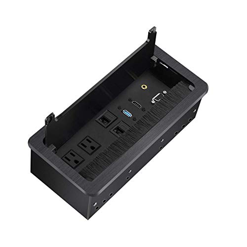 🔥 Cashback up to 70% JACEPFY Table Power Multimedia Connectivity Box for Conference Study Room with 2 Outlet, RJ45, USB3.0, HDMI, VGA, 3.5mm Audio… 🔥 JACEPFY Table Power Multimedia Connectivity Box for Conference Study Room with 2 Outlet, RJ45, USB3.0, HDMI, VGA, 3.5mm Audio…