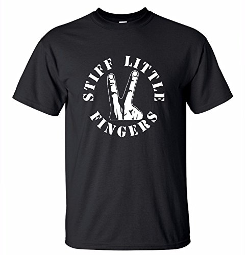 Image of classictshirts2017 Stiff Little Fingers T-Shirt - Irish Punk Band, New Wave (Large) Black