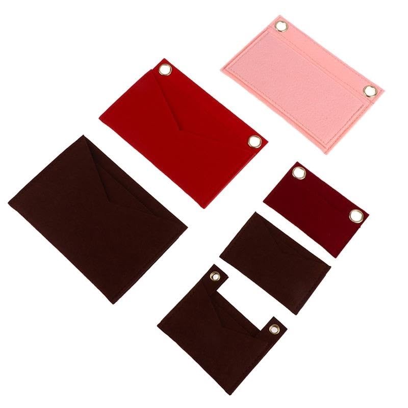 TIYGHI 3IN1 Felt Organizer Insert Pochette Insert With Luxury Bag Felt Organizer Crossbody Women Handbag Accessories Envelope Bags (Color : CL)