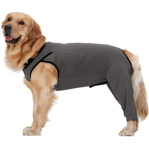 Image of Lelepet Dog Recovery Suit for Rear Legs, Surgery Onesie, Cone Alternative