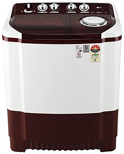 LG 8.5 kg 5 Star Semi-Automatic Top Loading Washing Machine (P8535SRMZ, Burgundy, Roller Jet Pulsator), large LG 8.5 kg 5 Star Semi-Automatic Top Loading Washing Machine (P8535SRMZ, Burgundy, Roller Jet Pulsator), large