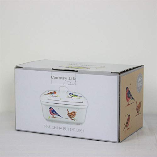 The Leonardo Collection Country Life Birds Butter Dish, Fine China, Multicolour, 17x10x11cm, LP93723 - Image 6