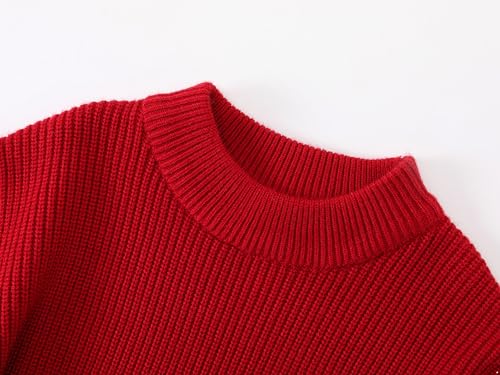 Toddler Kids Girls Pom Poms Knitted Jumper Top Crew Neck Pullover Sweaters Knitwear3