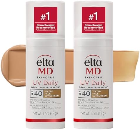 - UV Daily Face Sunscreen Moisturizer, Zinc Oxide, SPF 40 and SPF 50