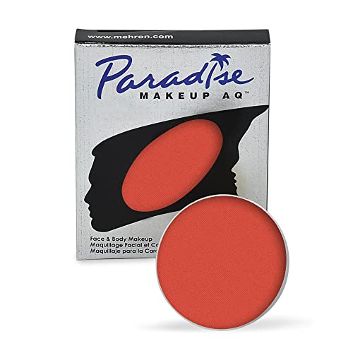 Image of Mehron Makeup Paradise Makeup AQ Refill Size | Stage & Screen Performance, Face & Body Painting, Beauty, Cosplay, and Halloween | Water Activated Face Paint, Body Paint .25 oz (7 ml) (CORAL)