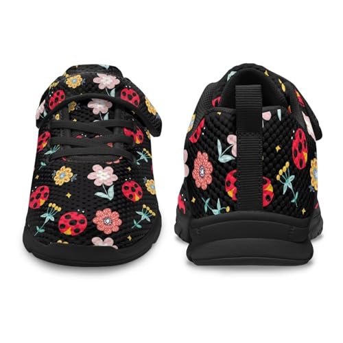 Kid's Single Buckle Sneakers Causal Mesh Running Tennis Shoes Flats Sports Shoes3