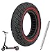 ulip Scooter Solid Tire 10 Inch 10x2.5 Electric Scooter Wheels Replacement Tire Front or Rear Puncture-Resistant Rubber Solid Tire