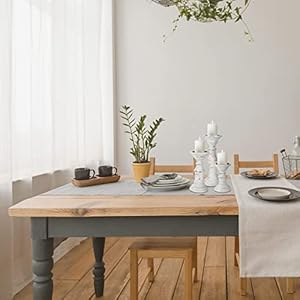 Candle Holder Stand Wooden, Pillar Candle Holders, Unity Candle Holders, Rounded Turned Colums, Country Style Ideal for Gift, Wedding, Christmas, Party, Spa - 10,8,6 Inch- Set of 3 - Antique White Candle Holder Stand Wooden Pillar Candle Holders Unity Candle Holders Rounded Turned Colums Country Style Ideal for Gift Wedding Christmas Party Spa 1086 Inch Set of 3 Antique White