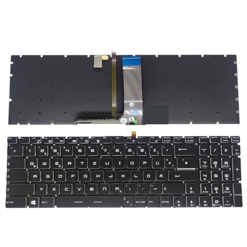 Clavier rétroéclairé pour MSI GF75 Thin touches blanches lumineuses MS-17F1 MS-17F2