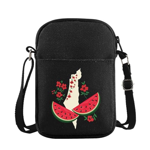 Image of JXGZSO Watermelon Palestine Tote Bag - Free Palestine Flag Shopping Bag Support Gift