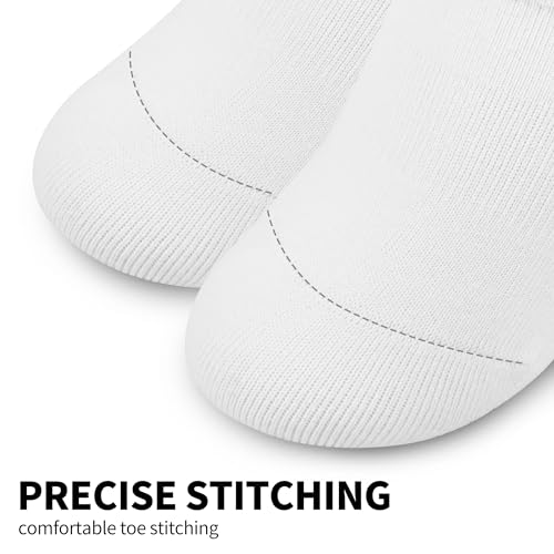 VOROLO No Show Socks for Womens,Non Slip Flat Boat Invisible Liner Cushion Athletic Socks3