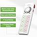 BN-LINK 8 Outlet Surge Protector with Mechanical Timer (4 Outlets Timed, 4 Outlets Always On) - White