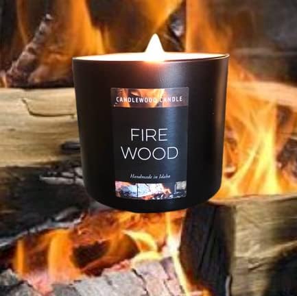 Firewood Scented Wood Wick Candle, No Fireplace in Your Home, 14 oz Since 2012