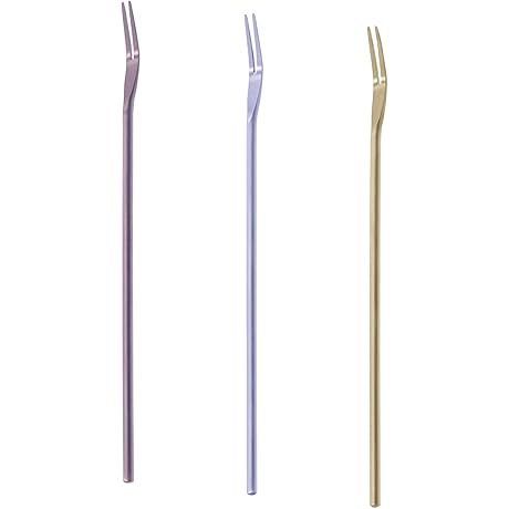 Pickle Fork, 304 Stainless Steel Appetizer Forks, 8.58" Fruit Fork
