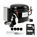 SUDEG DC 12-24V Car Refrigeration Air Compressor Fridge Freezer Marine Solar with Controller,Max Cooling Capacity:74W /252.5btu,R134 A refrigerant