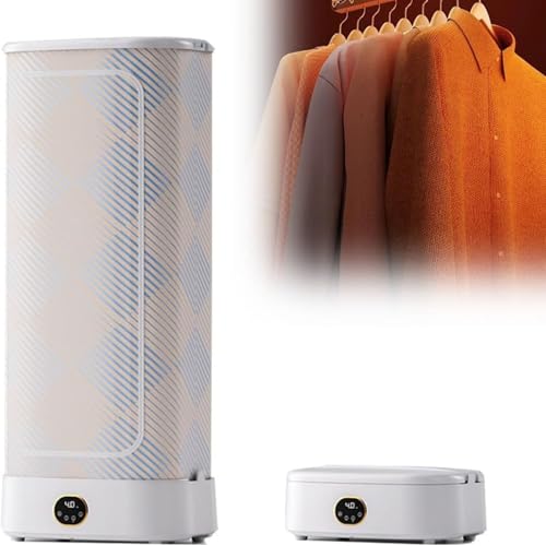 MQDLJSE Plancha de Vapor Vertical inalámbrica automática de 1000 W, con Control Remoto y Caja de aromaterapia integrada, vaporizador de Ropa Plegable para Colgar, para Ropa y Telas, elimin