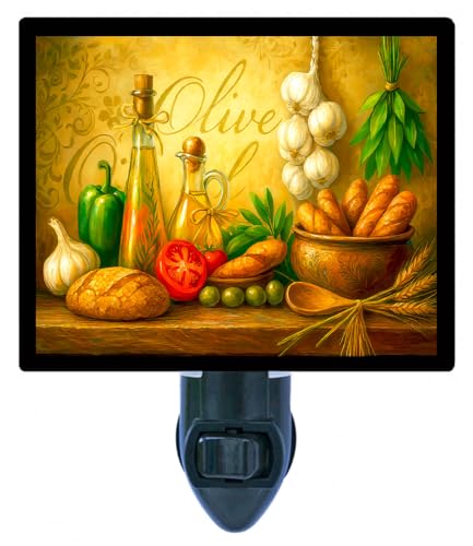 Lámpara de noche LED con diseño de cocina italiana