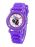 Disney Raya and The Last Dragon Watch for Kids 3–7 with Magical Character Dial – Great Gift for Young Fans – Easy-Read Face, Purple Bezel, and Purple Silicone Strap – Buy and GET 1 Free Mystery Watch