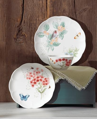 Lenox Butterfly Meadow Flutter Porcelain 12-Piece Dinnerware Set for 4 - image 8