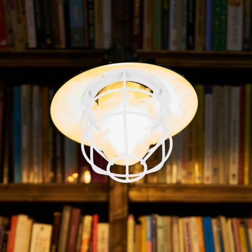 Image of Industrial Bulb Guard Light Bulb Cage Guard Light Protective Cover 5.70 Inch Wire Lamp Shade for Workshop Farm Factory Lighting 1 Pack