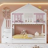 litera nido matrimonial Espacio Flexible para Dormir: Esta litera infantil cuenta con una cama extensible con ruedas, lo que proporciona un espacio adicional y cómodo para dormir para invitados o hermanos, por lo que es ideal para habitaciones más pequeñas
