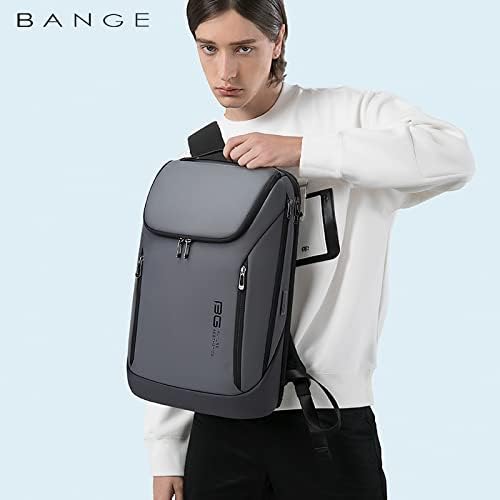 Image of BANGE Business Smart Backpack Water Resist fit 15.6 Inch Laptop Backpack with USB Charging Port,Travel Durable Backpack