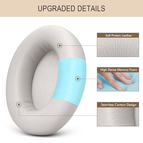 Repuestos de Almohadillas para Beats Studio Pro Auriculares | Almohadillas Studio Pro con Cuero Proteico y Adhesivo Fuerte (Color Sandstone) miniatura 3