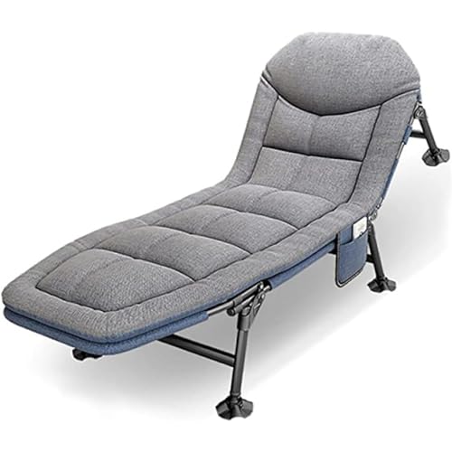 Lit de camping avec matelas pour vos nuits de pêche et voyages extérieurs