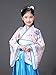 Lazutom Girls' Ancient Chinese Traditional Hanfu Dress Fancy Dress Christmas Party Dress Blue