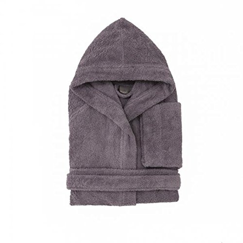 ZUCCHI SOLOTUO ALBORNOZ DE HOMBRE CON CAPUCHA PARA MUJER TALLA 42/44 RIZO DE ALGODÓN PURO 100%/M² 420gr MALVA