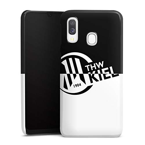 DeinDesign Premium Case kompatibel mit Samsung Galaxy A40 Smartphone Handyhülle Hülle glänzend Handball THW Kiel Fanartikel