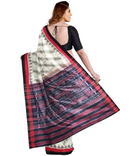 Image of Nuapatna Cotton Saree of Odisha Ikkat Orissa Traditional Handloom Sari | Bomkai | Pata | Nuapatana | sambalpuri saree | khandua patta sare | without Blouse S12