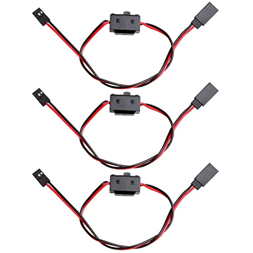 HobbyPark RC On Off Switch JR Futaba Style 2 Way Power for RC Cars Trucks Crawlers Off-Road Buggies...