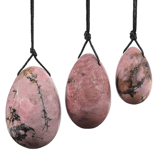 Œufs de yoni en rhodonite naturelle Nupuyai pour le soin du plancher pelvien