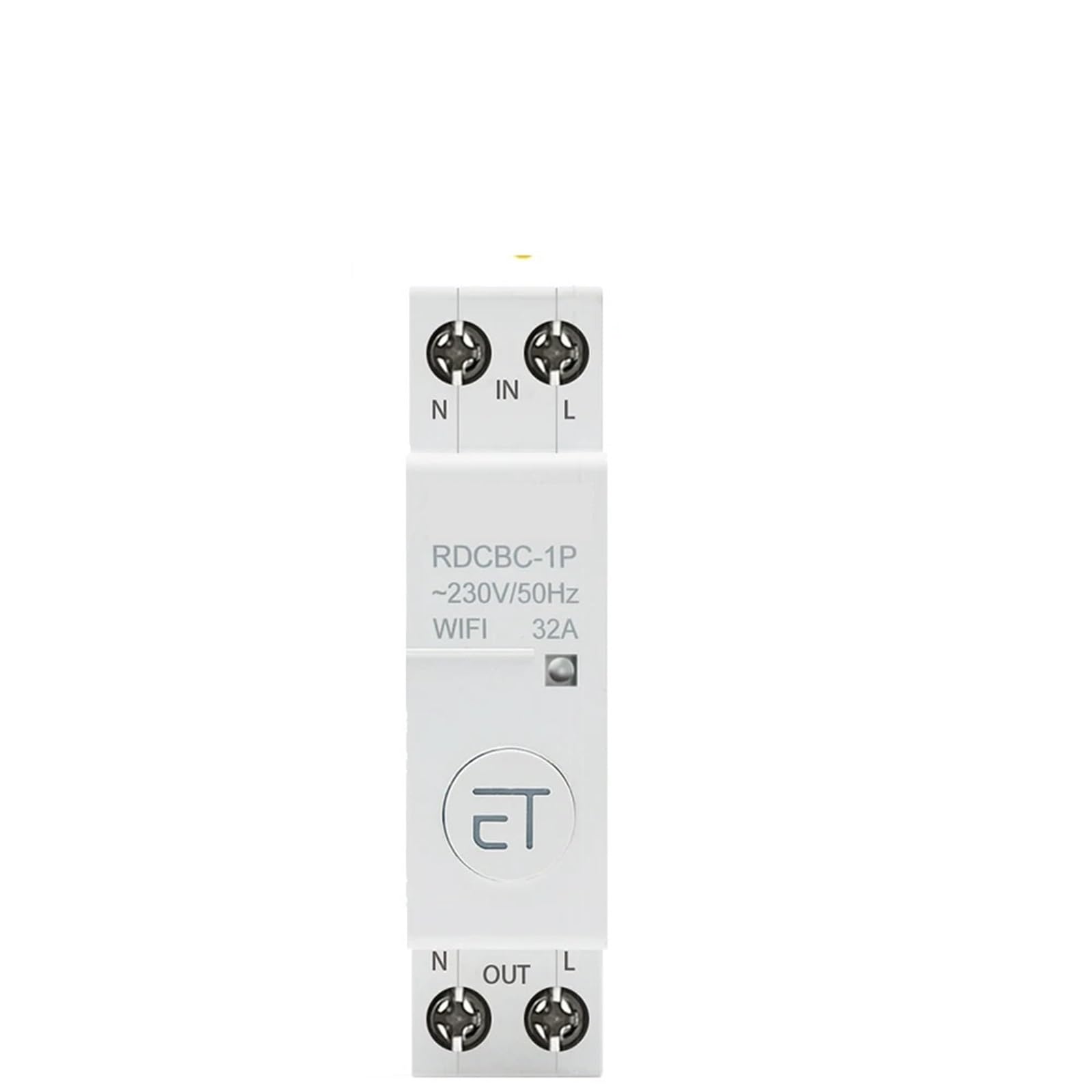 Commutateur relais WiFi 50A sur rail DIN minuterie intelligente