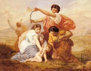 Peinture à l'huile Henri Pierre Picou - Splendeur mythologique chez vous