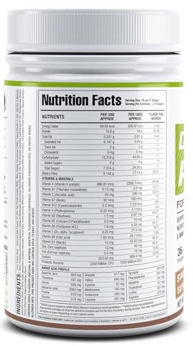 MYHERB Daily Active Protein|36gm Protein (Whey+Pea Protein)|Stamina Supporting Hebrs Tulsi,Amla & 8 Herbs|Supports Everyday Nutrition,Bone Health & Immunity (450 g (Pack of 1), Chocolate)