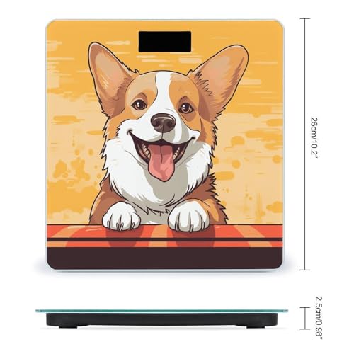 Balanza digital para baño diseño Corgi 400 lb LCD miniatura 2