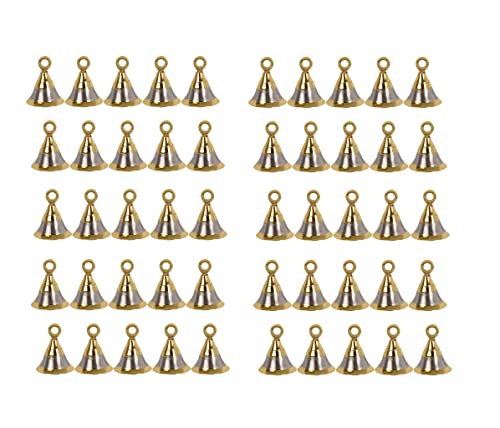 HANDTECHINDIA Set of Brass Silver Plated 2 '' Bells Christmas Decoration Jingle Bell Sleigh Bell Jingle Bell Crafts Christmas décor Home décor Elephant décor Bells Musical Instrument Accessory. (200) HANDTECHINDIA Set of Brass Silver Plated 2 '' Bells Christmas Decoration Jingle Bell Sleigh Bell Jingle Bell Crafts Christmas décor Home décor Elephant décor Bells Musical Instrument Accessory. (200)