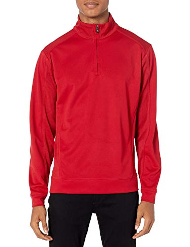 Cutter & Buck Men's CB Drytec Edge Half Zip, Cardinal Red, Small