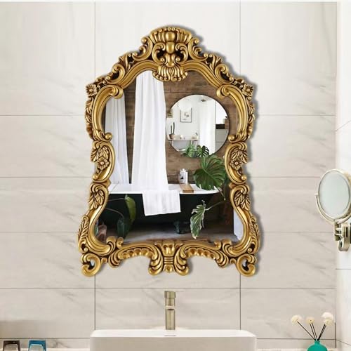 Miroir baroque antique or pour salon et cheminée chic