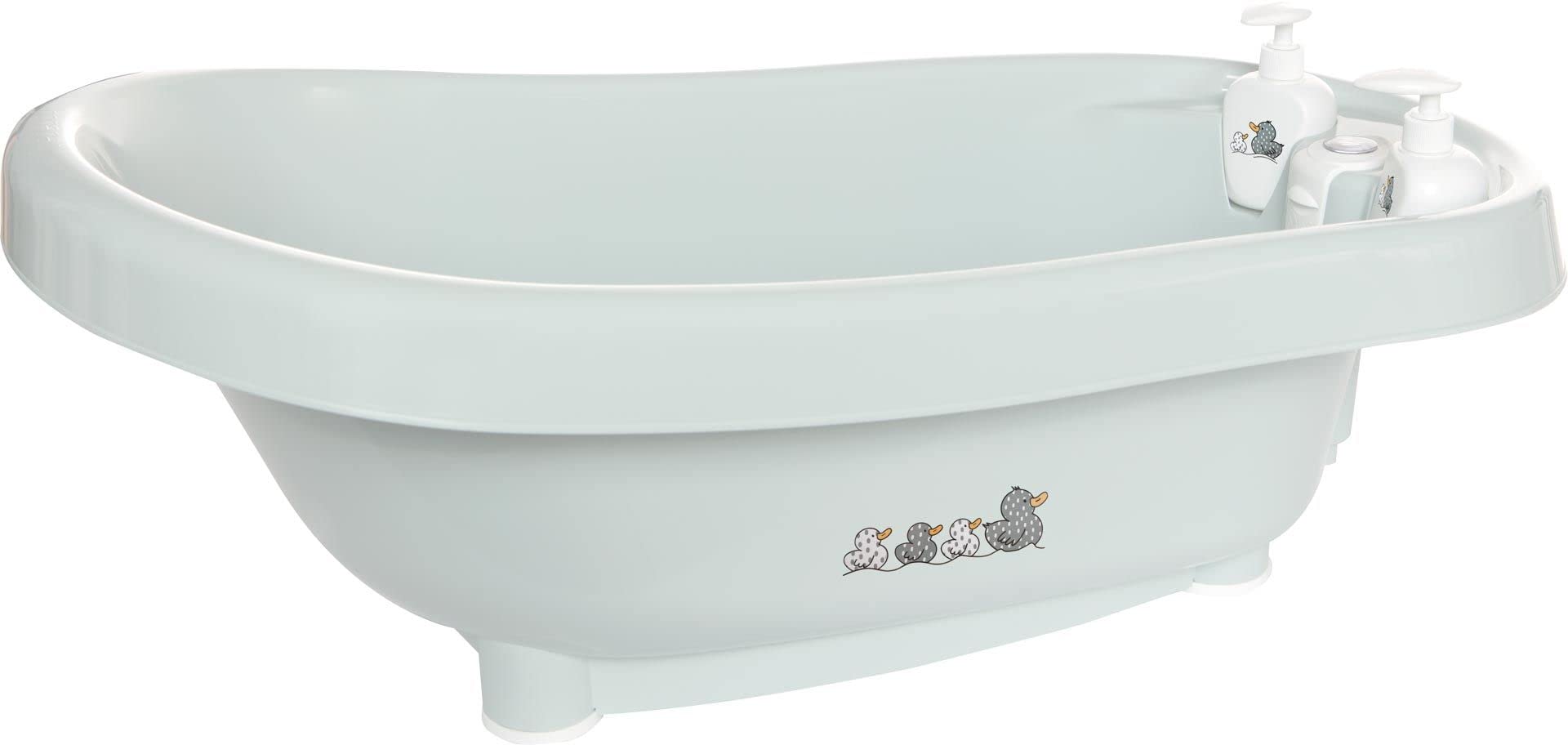 bébé-jou Set Bañera Thermobath Sepp + Soporte + Hamaca Baño + Dispensadores + Tubo desagüe