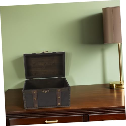 Rangement bijoux efficace coffre trésor bois vintage Baluue